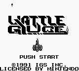 Vattle Giuce title screen for GameBoy